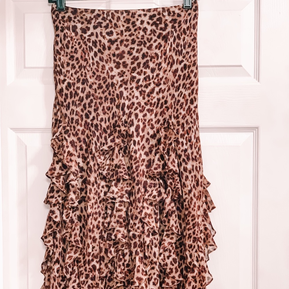 Vintage Ralph Lauren Leopard Skirt
